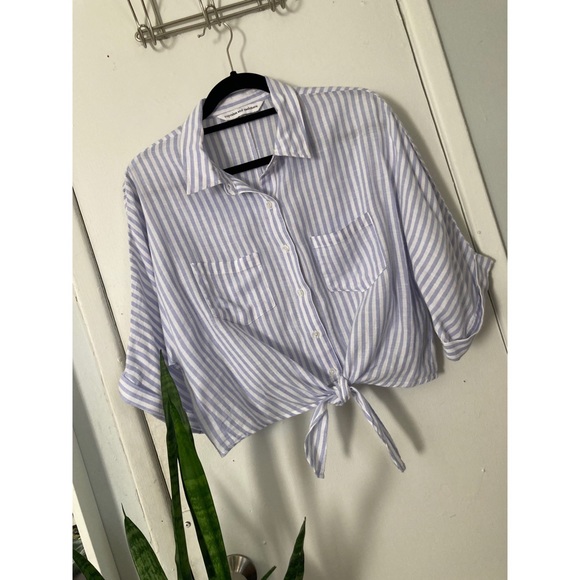 cupcakes & cashmere Tops - cupcakes & cashmere Striped Button Down Top